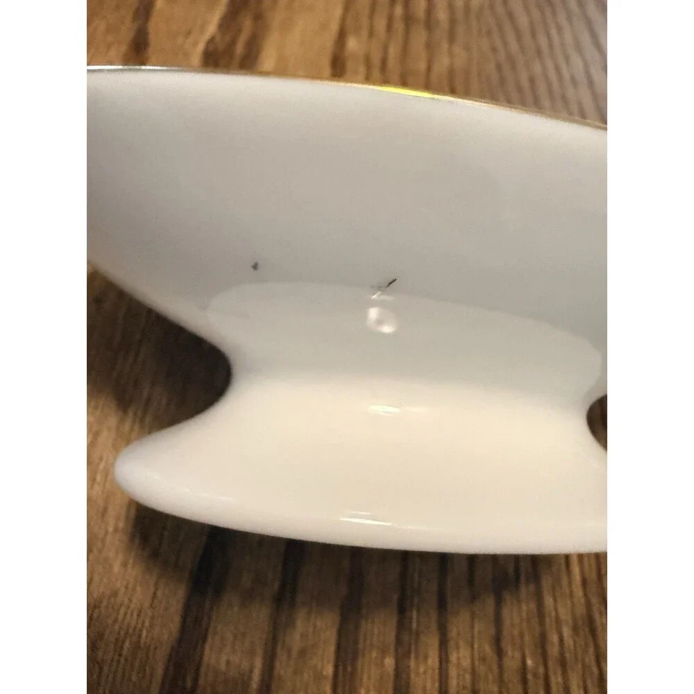 Otagiri Japanese Porcelain Tropical Floral Oval Soap Dish